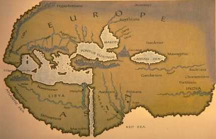 Herodotusova stara mapa onda�njeg svijeta