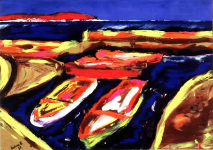 Borivoje Bukva: Portić (tempera)